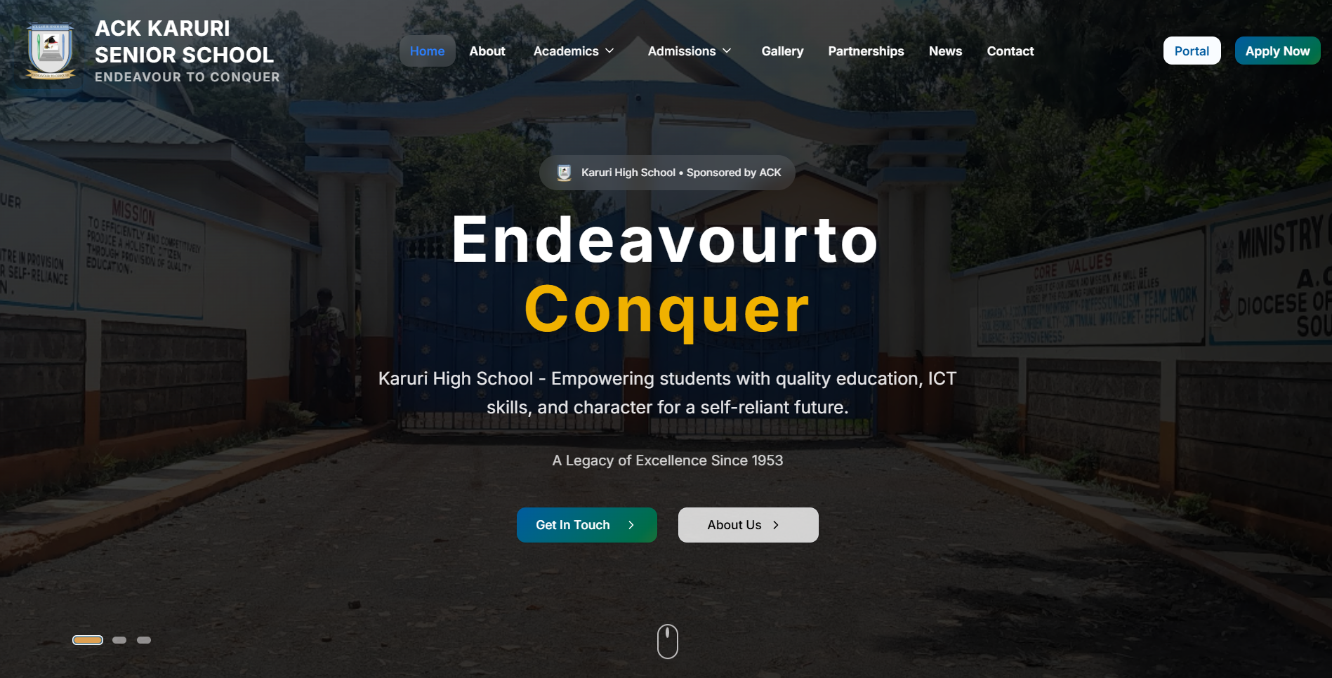 Karuri Senior School — Website & Learning Platform